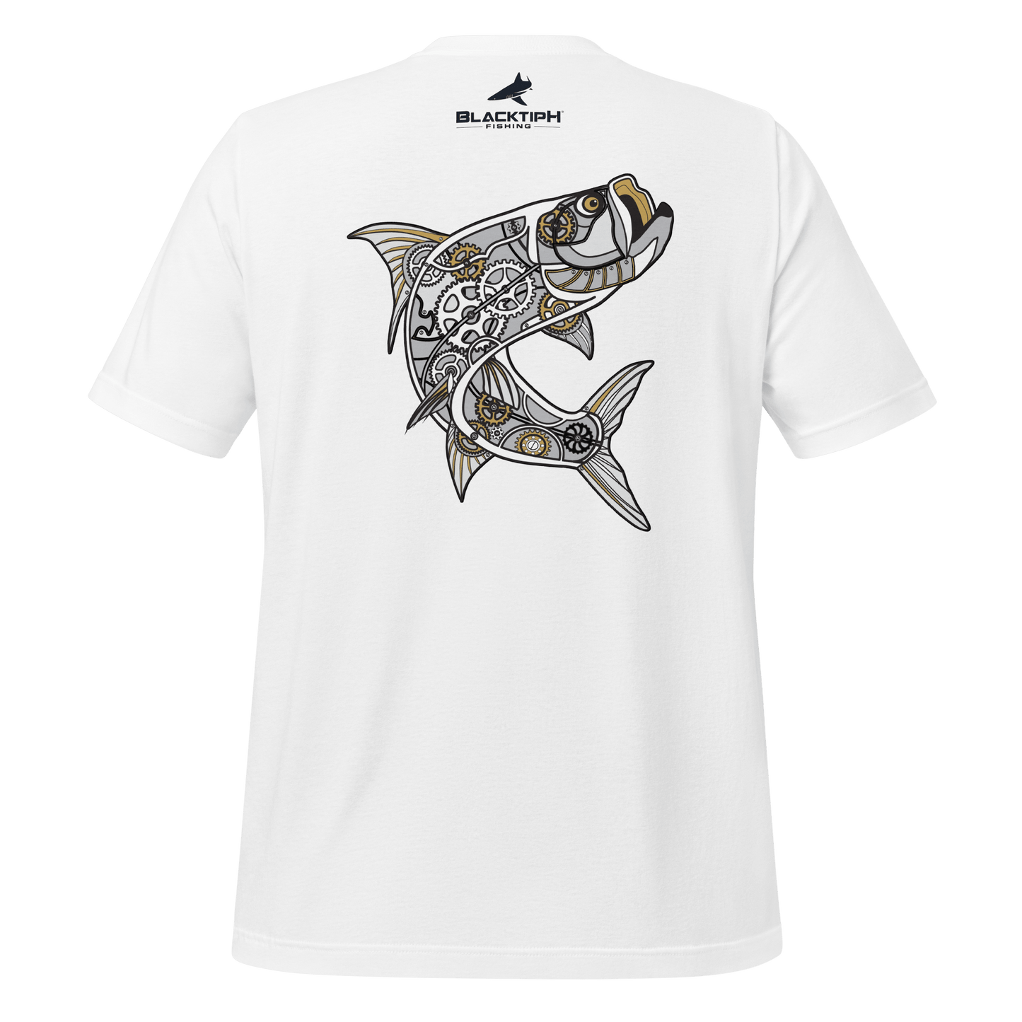 Youth Lifestyle Cotton Blend T-Shirt - Mechanical Tarpon Design - BlacktipH