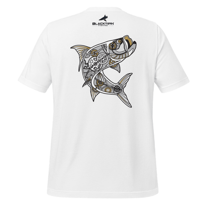 Youth Lifestyle Cotton Blend T-Shirt - Mechanical Tarpon Design - BlacktipH