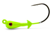 BlacktipH Chartreuse Double Barbed Jig Head - One Quarter Ounce