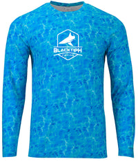 BlacktipH Interlock with UPF 50+ Protection Performance Shirt Shoreline Blue Water