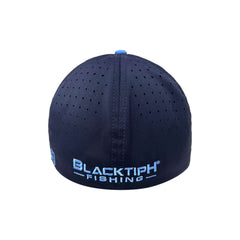 BlacktipH Fitted Columbia Blue/ Navy 3D Embroidered Hat