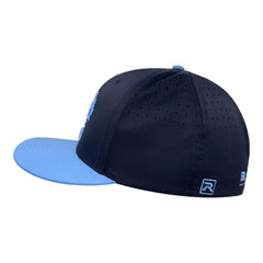 BlacktipH Fitted Columbia Blue/ Navy 3D Embroidered Hat