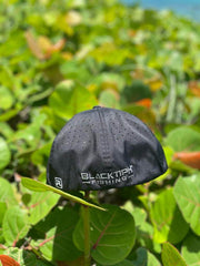 BlacktipH Fitted Black 3D Embroidered Hat
