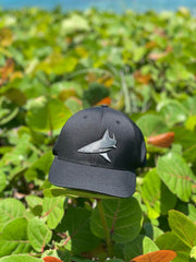 BlacktipH Fitted Black 3D Embroidered Hat