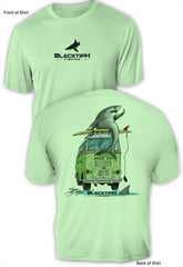 BlacktipH Short Sleeve Performance Shirt "Shark Bus" ft. Steve Diossy with UPF 50+ Protection