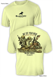 BlacktipH Short Sleeve Performance Shirts "Military- Last Call" Featuring Steve Diossy with UPF 50+ Protection