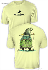BlacktipH Short Sleeve Performance Shirt "Shark Bus" ft. Steve Diossy with UPF 50+ Protection