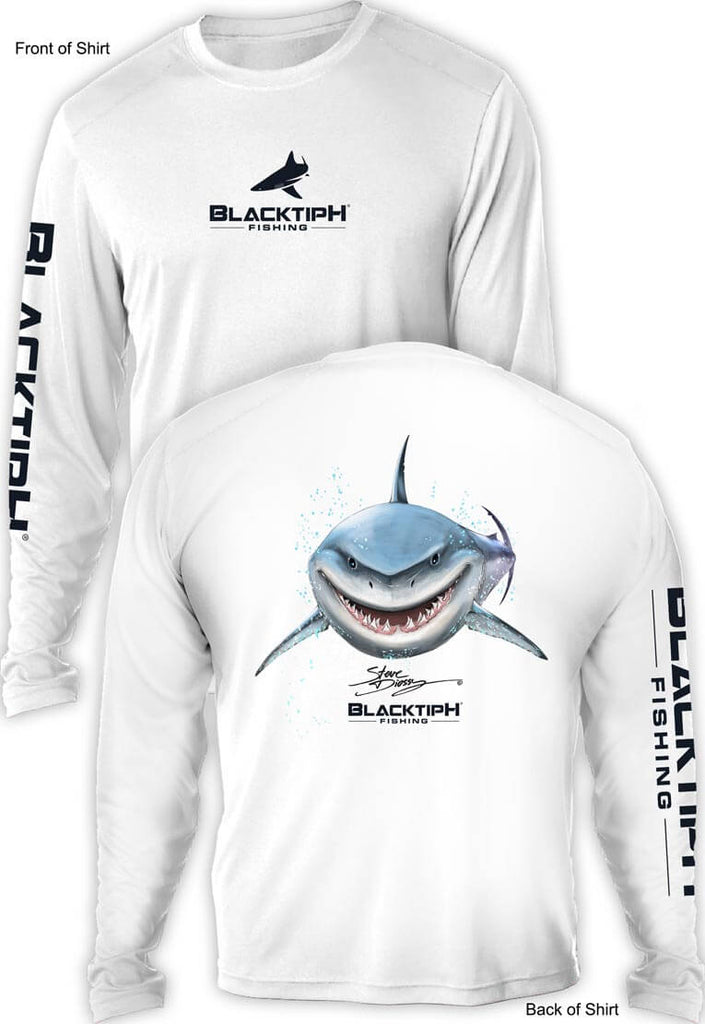 Shark Fishing- Men's Long Sleeve Sun Protection Shirt – Steve Diossy  Clothing