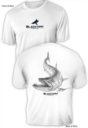 BlacktipH Performance Short Sleeve Shirt "Barracuda" Featuring Steve Diossy Art with UPF 50+ Protection