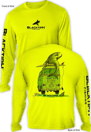 BlacktipH Performance Long Sleeve "Shark Bus" Featuring Steve Diossy with UPF 50+ Protection