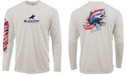 BlacktipH Mako Shark Performance Shirt - 4th of July Edition