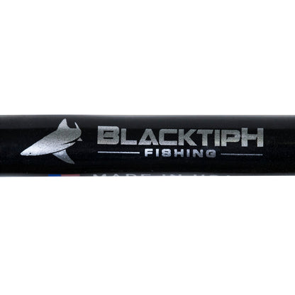 black tip fishing pole B'n'M Widow 4-Section Telescopic Ready Rig, 13' Explore the waters with the confidence and quality of PENN. BlacktipH 6-12lb Inshore Platinum Spinning