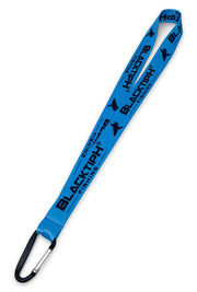 BlacktipH Blue Lanyard with BlacktipH Logo and Clip