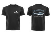BlacktipH Lifestyle T-Shirt with Great White Shark "Eyes on the Prize" - Black