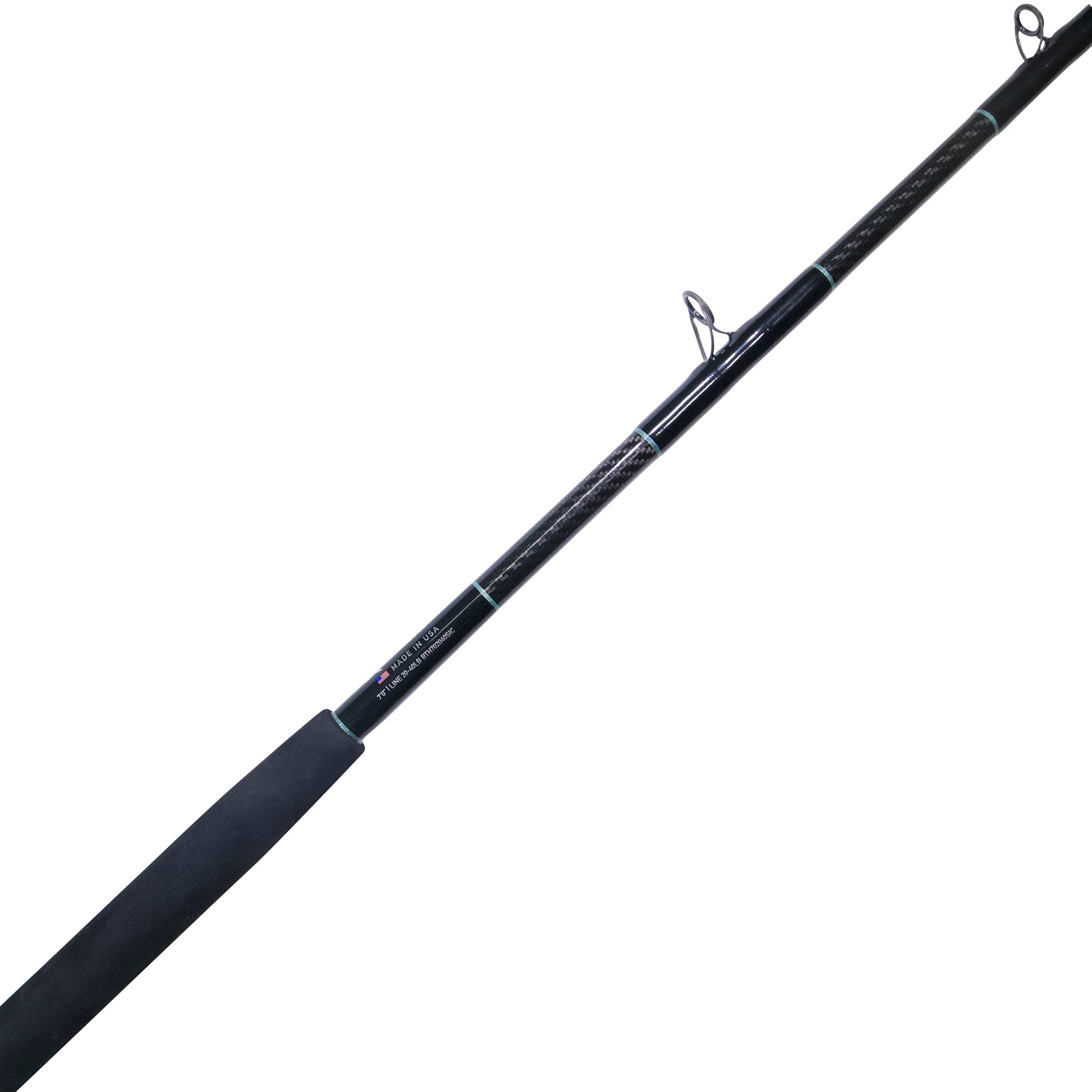 BlacktipH Shark Fishing Rod with Winthrop Terminator Butt and Carbon Fiber  Wrap