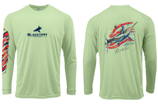 BlacktipH Marlin Quick Dry Performance Shirt - 4th of July Edition - BlacktipH