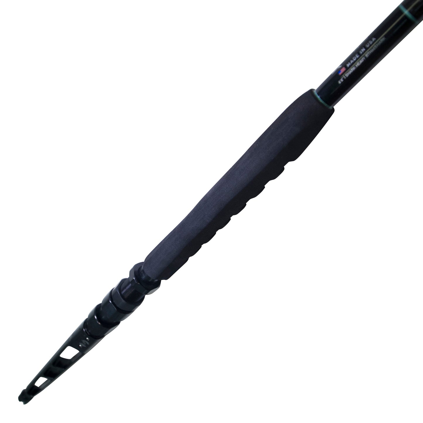 BlacktipH Shark Fishing Rod with Winthrop Terminator Butt and Carbon Fiber Wrap - BlacktipH