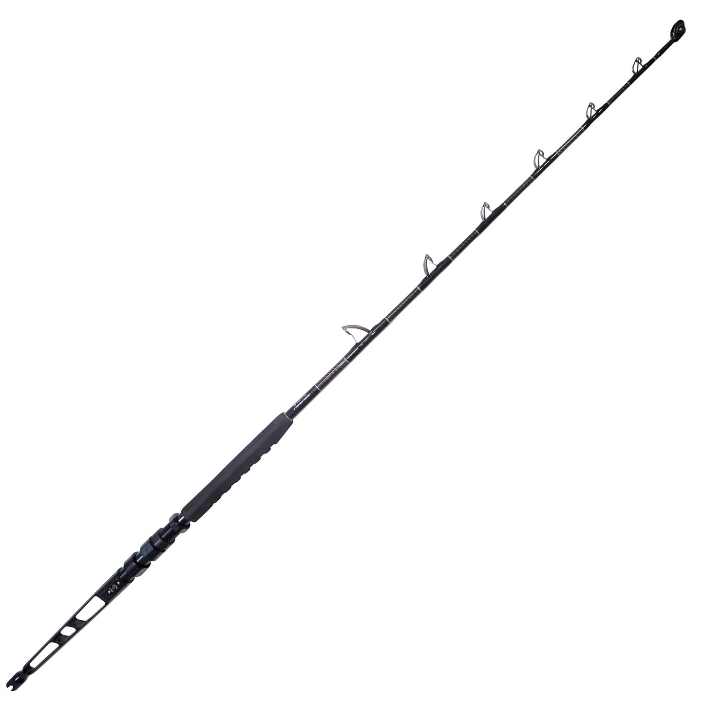 BlacktipH Shark Fishing Rod with Winthrop Terminator Butt and Carbon Fiber Wrap - BlacktipH