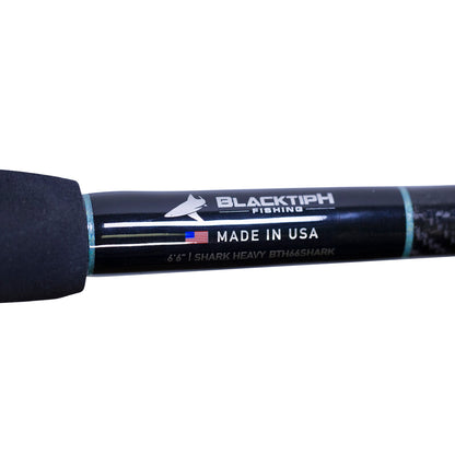 BlacktipH Shark Fishing Rod with Winthrop Terminator Butt and Carbon Fiber Wrap - BlacktipH