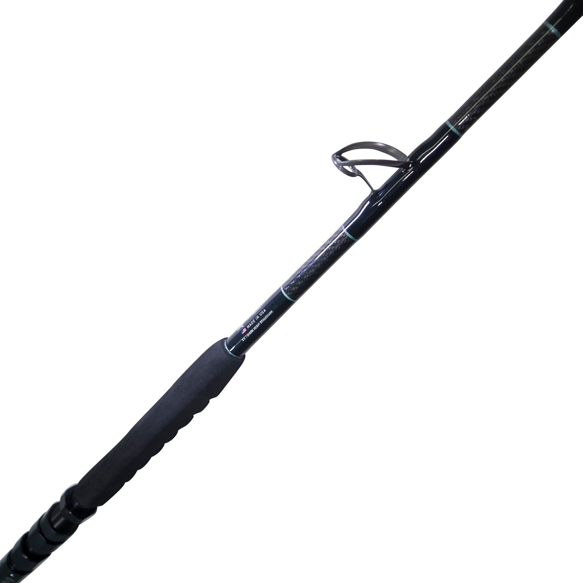 cheap shark fishing rods and reels BlacktipH Shark Fishing Rod with Winthrop Terminator Butt and Carbon Fiber Wrap