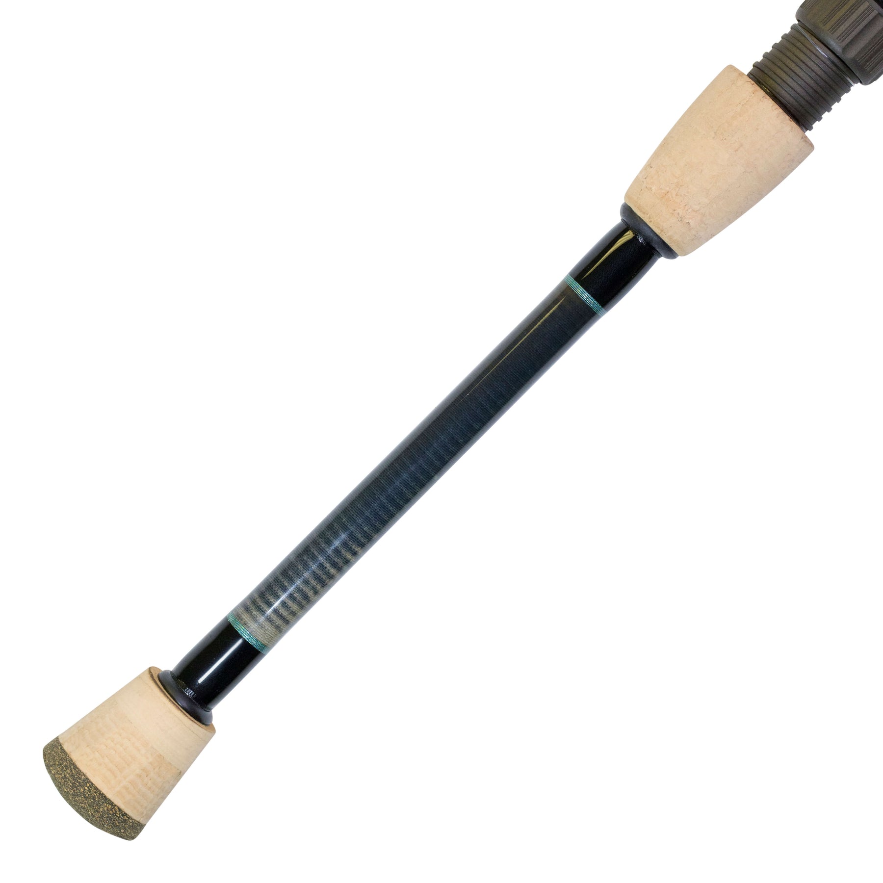 2xaluminum Alloy Spinning Reel Seat Fishing Rod Handle Grip Kit Rod  Building Black+purple
