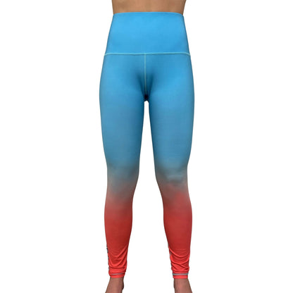 BlacktipH Teal Womens Leggings with UPF 40+ Protection - BlacktipH