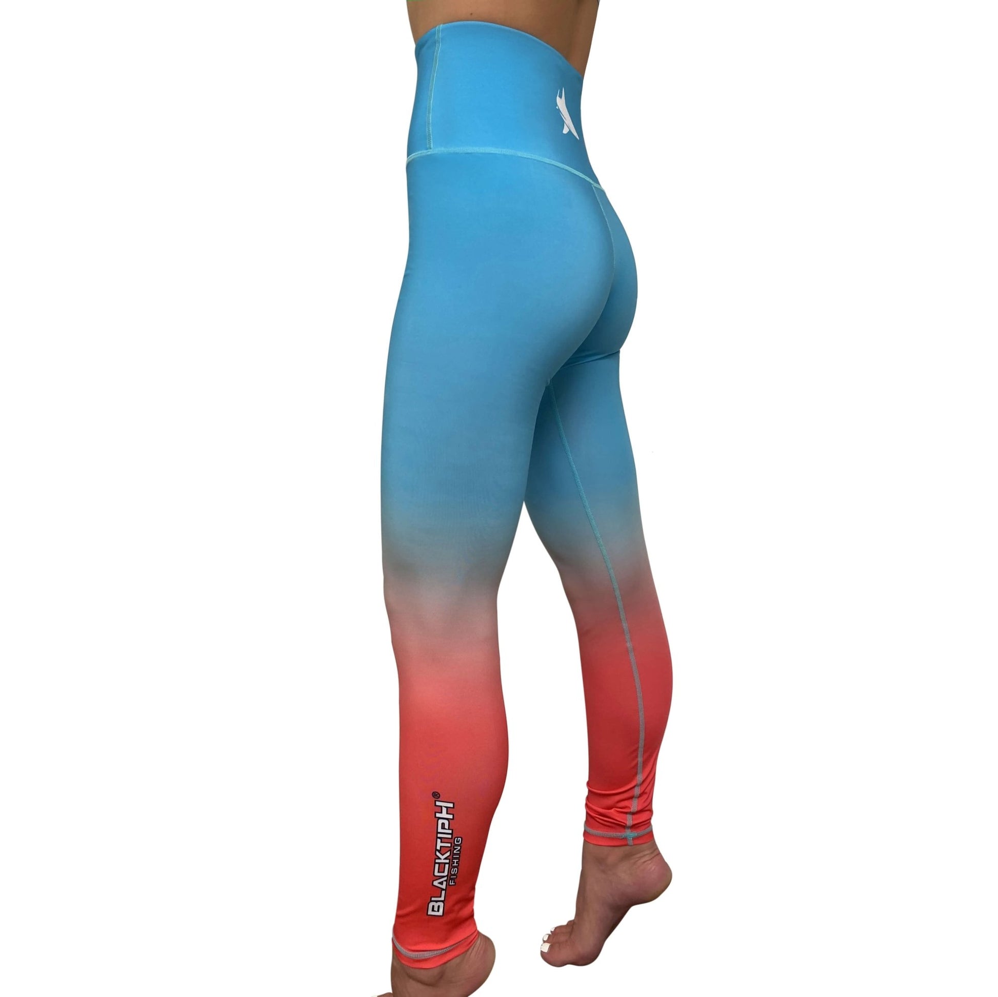 BlacktipH Teal Womens Leggings with UPF 40+ Protection - BlacktipH