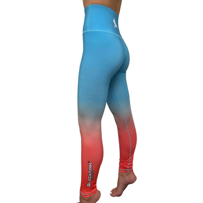 BlacktipH Teal Womens Leggings with UPF 40+ Protection - BlacktipH