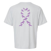 BlacktipH Fishing Cancer Awareness Shirt to support Josh Jorgensen - Grey Back - Short Sleeve Performance Shirt