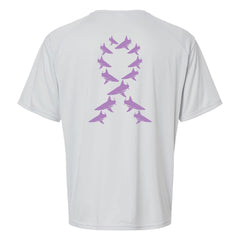 BlacktipH Fishing Cancer Awareness Shirt to support Josh Jorgensen - Grey Back - Short Sleeve Performance Shirt