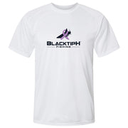 BlacktipH Fishing Cancer Awareness Shirt to support Josh Jorgensen - White Front - Short Sleeve Performance Shirt