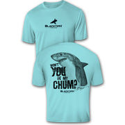 BlacktipH Performance Short Sleeve Shark-Chum Featuring Steve Diossy Art with UPF 50+ Protection