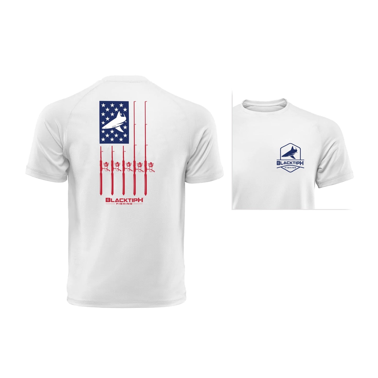 Reels & Rods Lifestyle Cotton Blend T-Shirt - BlacktipH