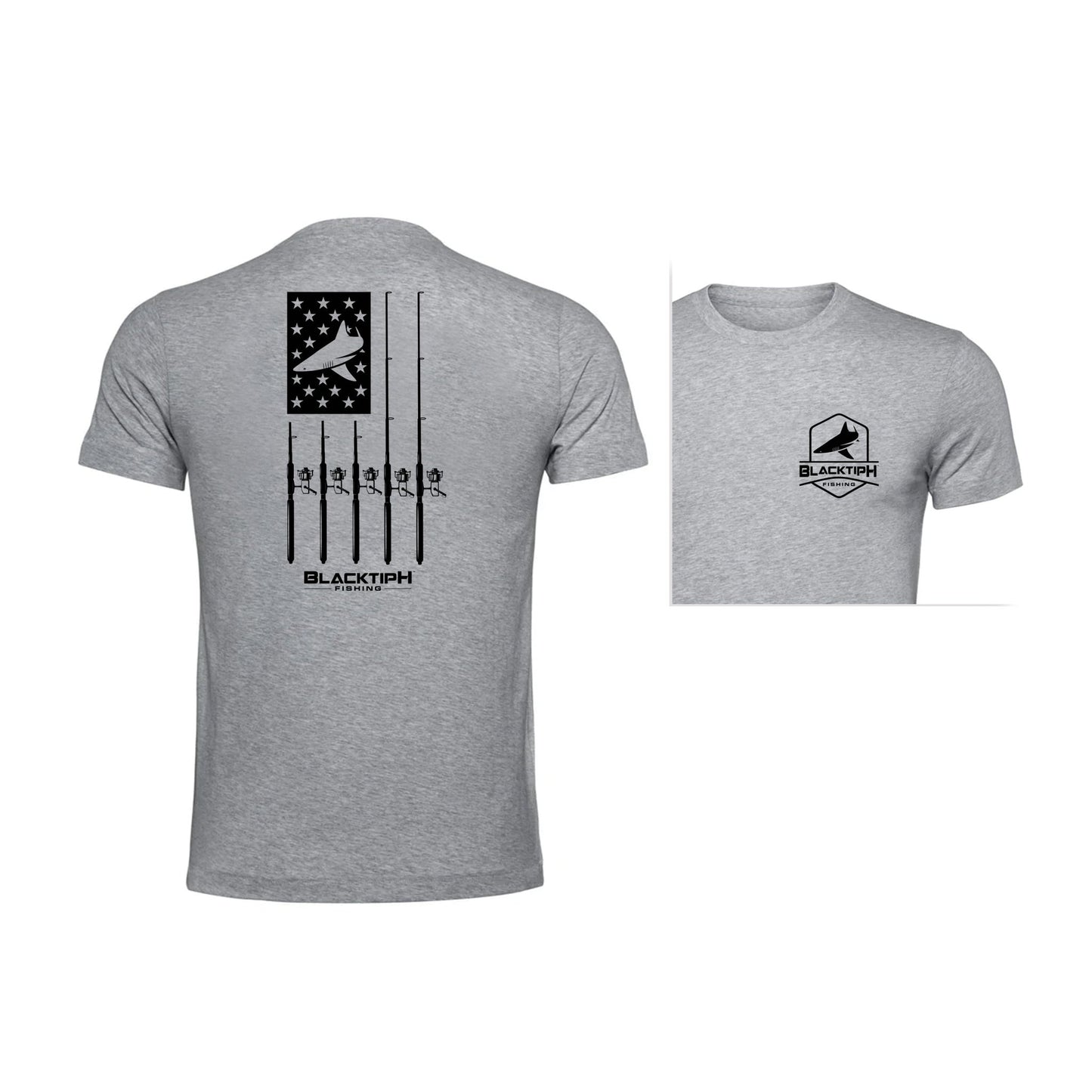 Reels & Rods Lifestyle Cotton Blend T-Shirt - BlacktipH